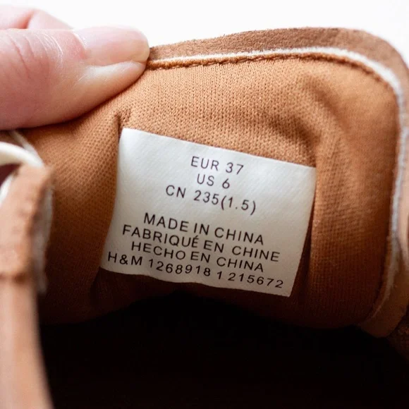 H&M Brown Suede Sneakers NWOT - Picture 5 of 7